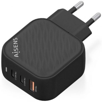 Cargador Gan de Pared Aisens ASCH-65W3P027-BK/ 2xUSB Tipo-C/ 1xUSB/ 65W Cargador Gan de Pared Aisens ASCH-65W3P027-BK/ 2xUSB Tipo-C/ 1xUSB/ 65W