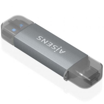 Lector de Tarjetas Externo Aisens ASCR-2AC08-GR/ USB 3.1 Lector de Tarjetas Externo Aisens ASCR-2AC08-GR/ USB 3.1