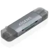 Lector de Tarjetas Externo Aisens ASCR-2AC08-GR/ USB 3.1 Lector de Tarjetas Externo Aisens ASCR-2AC08-GR/ USB 3.1