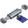 Lector de Tarjetas Externo Aisens ASCR-2AC08-GR/ USB 3.1 Lector de Tarjetas Externo Aisens ASCR-2AC08-GR/ USB 3.1