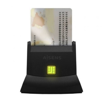 Lector de DNI y Tarjetas Aisens ASCR-SN05-BK/ Negro Lector de DNI y Tarjetas Aisens ASCR-SN05-BK/ Negro
