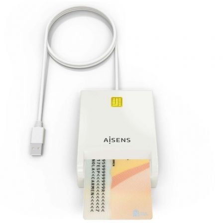 Lector de DNI y Tarjetas Aisens ASCR-SN07-W/ Blanco Lector de DNI y Tarjetas Aisens ASCR-SN07-W/ Blanco