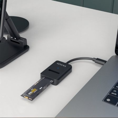 Dock USB Tipo-C para SSD M2 SATA/NVMe Aisens ASUC-M2D011-BK/ Negro Dock USB Tipo-C para SSD M2 SATA/NVMe Aisens ASUC-M2D011-BK/ Negro