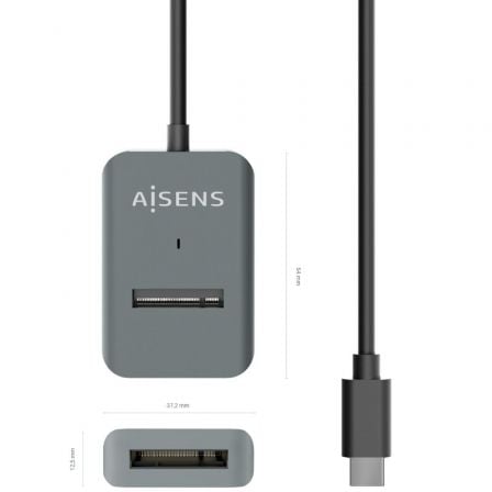 Dock USB Tipo-C para SSD M2 SATA/NVMe Aisens ASUC-M2D012-GR/ Gris Dock USB Tipo-C para SSD M2 SATA/NVMe Aisens ASUC-M2D012-GR/ Gris