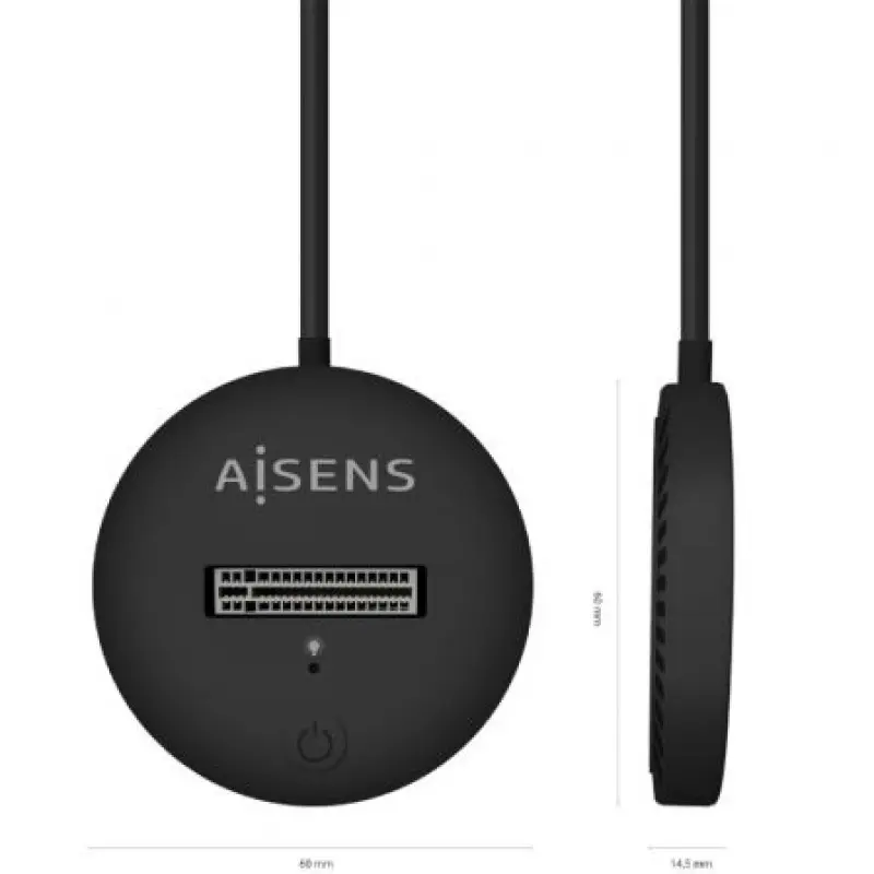 Dock USB Tipo-C para SSD M2 SATA/NVMe Aisens ASUC-M2D013-BK/ Negro Dock USB Tipo-C para SSD M2 SATA/NVMe Aisens ASUC-M2D013-BK/ Negro