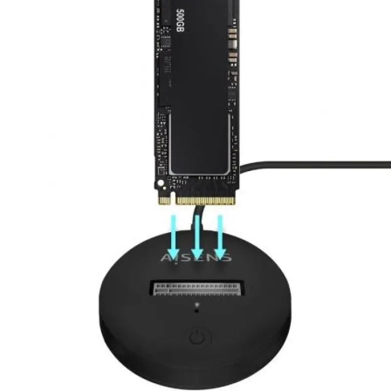 Dock USB Tipo-C para SSD M2 SATA/NVMe Aisens ASUC-M2D013-BK/ Negro Dock USB Tipo-C para SSD M2 SATA/NVMe Aisens ASUC-M2D013-BK/ Negro