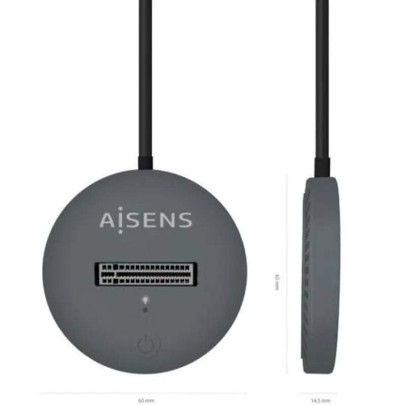 Dock USB Tipo-C para SSD M2 SATA/NVMe Aisens ASUC-M2D014-GR/ Gris Dock USB Tipo-C para SSD M2 SATA/NVMe Aisens ASUC-M2D014-GR/ Gris
