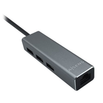 Hub USB 3.0 Aisens A106-0401/ 3xUSB/ 1xRJ45/ Gris Hub USB 3.0 Aisens A106-0401/ 3xUSB/ 1xRJ45/ Gris