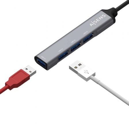 Hub USB 3.0 Aisens A106-0540/ 4xUSB Hub USB 3.0 Aisens A106-0540/ 4xUSB