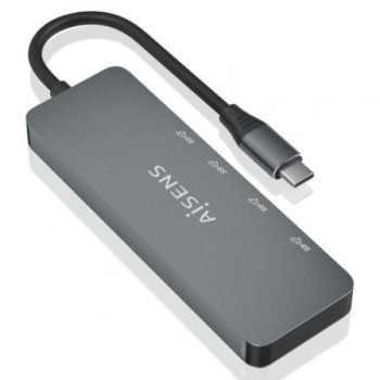 Hub USB Tipo-C Aisens A109-0694/ 2xUSB/ 2xUSB Tipo-C/ Gris Hub USB Tipo-C Aisens A109-0694/ 2xUSB/ 2xUSB Tipo-C/ Gris
