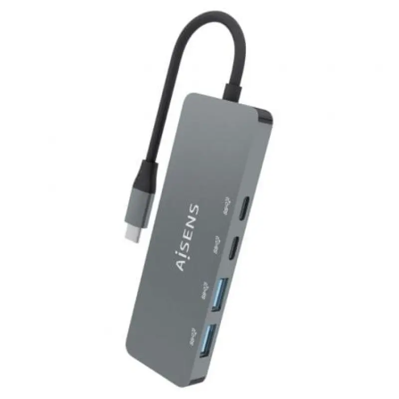 Hub USB Tipo-C Aisens A109-0694/ 2xUSB/ 2xUSB Tipo-C/ Gris Hub USB Tipo-C Aisens A109-0694/ 2xUSB/ 2xUSB Tipo-C/ Gris