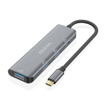 Hub USB Tipo-C Aisens A109-0762/ 3xUSB/ 1xUSB Tipo-C/ Gris Hub USB Tipo-C Aisens A109-0762/ 3xUSB/ 1xUSB Tipo-C/ Gris