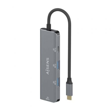 Hub USB Tipo-C Aisens A109-0762/ 3xUSB/ 1xUSB Tipo-C/ Gris Hub USB Tipo-C Aisens A109-0762/ 3xUSB/ 1xUSB Tipo-C/ Gris