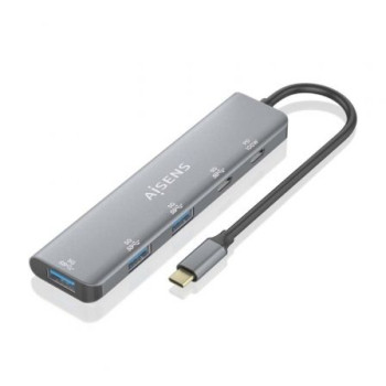 Hub USB Tipo-C Aisens A109-0857/ 3xUSB/ 1xUSB Tipo-C/ 1xUSB Tipo-C PD/ Gris Hub USB Tipo-C Aisens A109-0857/ 3xUSB/ 1xUSB Tipo-C/ 1xUSB Tipo-C PD/ Gris