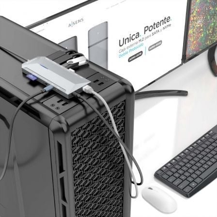 Docking USB Tipo-C Aisens ASUC-12P005-GR/ 2xHDMI/ 3xUSB/ 2xUSB Tipo-C/ 1xRJ45/ 1xAudio/ 1xLector Tarjetas/ 1x Jack/ 1xUSB Tipo-C PD/ Gris Docking USB Tipo-C Aisens ASUC-12P005-GR/ 2xHDMI/ 3xUSB/ 2xUSB Tipo-C/ 1xRJ45/ 1xAudio/ 1xLector Tarjetas/ 1x Jack/ 1xUSB Tipo-C PD/ Gris