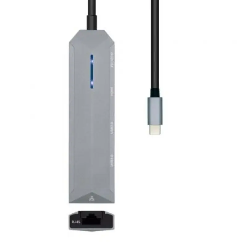 Docking USB Tipo-C Aisens ASUC-5P003-GR/ 1xHDMI/ 2xUSB/ 1xRJ45/ 1xUSB Tipo-C PD/ Gris Docking USB Tipo-C Aisens ASUC-5P003-GR/ 1xHDMI/ 2xUSB/ 1xRJ45/ 1xUSB Tipo-C PD/ Gris