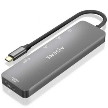 Docking USB Tipo-C Aisens ASUC-6P016-GR/ 1xHDMI/ 2xUSB/ 1xLector Tarjetas/ 1xUSB Tipo-C PD/ Gris Docking USB Tipo-C Aisens ASUC-6P016-GR/ 1xHDMI/ 2xUSB/ 1xLector Tarjetas/ 1xUSB Tipo-C PD/ Gris