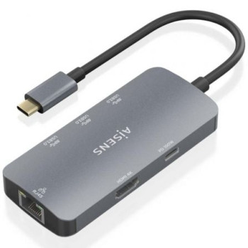 Docking USB Tipo-C Aisens ASUC-6P019-GR/ 1xHDMI/ 3xUSB/ 1xRJ45/ 1xUSB Tipo-C PD/ Gris Docking USB Tipo-C Aisens ASUC-6P019-GR/ 1xHDMI/ 3xUSB/ 1xRJ45/ 1xUSB Tipo-C PD/ Gris