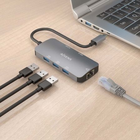 Docking USB Tipo-C Aisens ASUC-6P019-GR/ 1xHDMI/ 3xUSB/ 1xRJ45/ 1xUSB Tipo-C PD/ Gris Docking USB Tipo-C Aisens ASUC-6P019-GR/ 1xHDMI/ 3xUSB/ 1xRJ45/ 1xUSB Tipo-C PD/ Gris