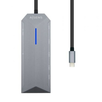 Docking USB Tipo-C Aisens ASUC-9P001-GR/ 1xHDMI/ 3xUSB/ 1xRJ45/ 1xAudio/ 1xLector Tarjetas / 1xUSB Tipo-C PD/ Gris Docking USB Tipo-C Aisens ASUC-9P001-GR/ 1xHDMI/ 3xUSB/ 1xRJ45/ 1xAudio/ 1xLector Tarjetas / 1xUSB Tipo-C PD/ Gris