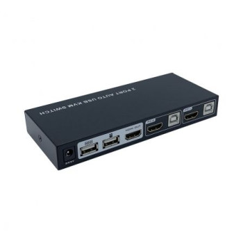 Conmutador KVM HDMI Aisens A111-0400/ 2PC con 1 sólo teclado y ratón Conmutador KVM HDMI Aisens A111-0400/ 2PC con 1 sólo teclado y ratón