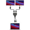 Cable Duplicador HDMI 4K Aisens A123-0654/ 2x HDMI Hembra - HDMI Macho - USB Macho/ 30cm/ Negro Cable Duplicador HDMI 4K Aisens A123-0654/ 2x HDMI Hembra - HDMI Macho - USB Macho/ 30cm/ Negro