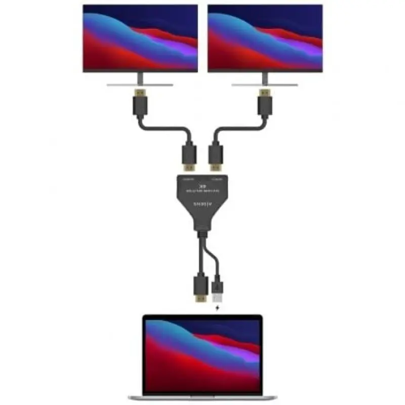 Cable Duplicador HDMI 4K Aisens A123-0654/ 2x HDMI Hembra - HDMI Macho - USB Macho/ 30cm/ Negro Cable Duplicador HDMI 4K Aisens A123-0654/ 2x HDMI Hembra - HDMI Macho - USB Macho/ 30cm/ Negro