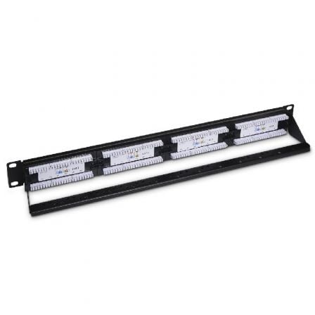 Patch Panel Aisens A141-0509/ 24 Puertos/ Cat.6/ Altura 1U/ Gestión de Cables Patch Panel Aisens A141-0509/ 24 Puertos/ Cat.6/ Altura 1U/ Gestión de Cables