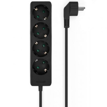 Regleta Aisens A154-0534/ 4 Tomas de Corriente/ Cable 1.4m/ Negro Regleta Aisens A154-0534/ 4 Tomas de Corriente/ Cable 1.4m/ Negro