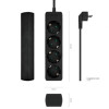 Regleta Aisens A154-0534/ 4 Tomas de Corriente/ Cable 1.4m/ Negro Regleta Aisens A154-0534/ 4 Tomas de Corriente/ Cable 1.4m/ Negro