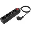 Regleta con Interruptor Aisens A154-0650/ 4 Tomas de Corriente/ Cable 1.4m/ Negro Regleta con Interruptor Aisens A154-0650/ 4 Tomas de Corriente/ Cable 1.4m/ Negro