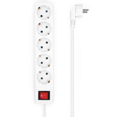 Regleta con Interruptor Aisens A154-0651/ 5 Tomas de Corriente/ Cable 1.4m/ Blanco Regleta con Interruptor Aisens A154-0651/ 5 Tomas de Corriente/ Cable 1.4m/ Blanco