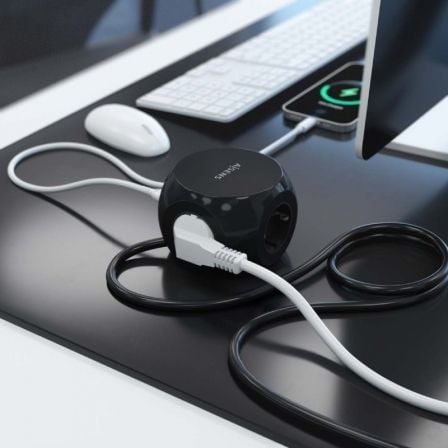 Regleta con Interruptor Aisens ASPS-2A2C05-BK/ 3 Tomas de Corriente/ 2 USB Tipo-C/ 2 USB/ Cable 1.4m/ Negro Regleta con Interruptor Aisens ASPS-2A2C05-BK/ 3 Tomas de Corriente/ 2 USB Tipo-C/ 2 USB/ Cable 1.4m/ Negro