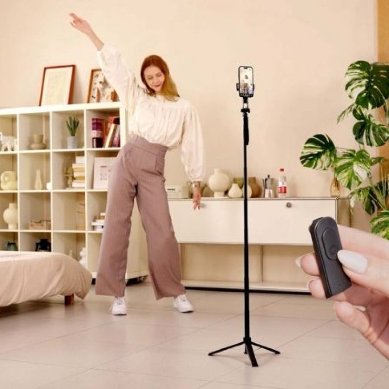 Palo para Selfie + Trípode Aisens SS01ST-299/ Negro Palo para Selfie + Trípode Aisens SS01ST-299/ Negro