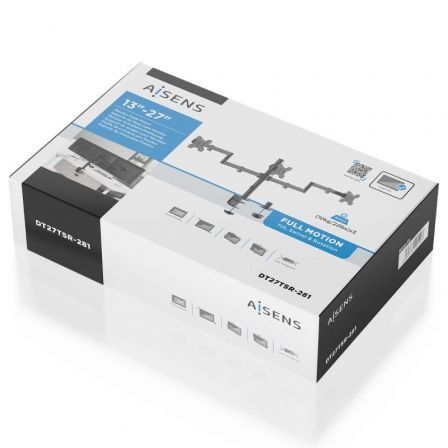 Soporte para 3 Monitoesr Aisens DT27TSR-281/ hasta 10kg Soporte para 3 Monitoesr Aisens DT27TSR-281/ hasta 10kg