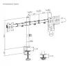 Soporte para 2 Monitores Aisens DT32TSR-279/ hasta 10kg Soporte para 2 Monitores Aisens DT32TSR-279/ hasta 10kg