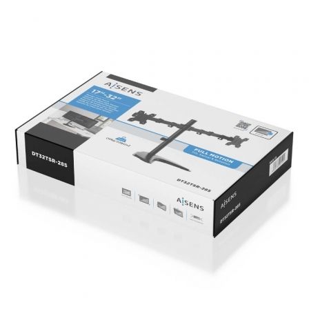 Soporte para 2 Monitores Aisens DT32TSR-285/ hasta 10kg Soporte para 2 Monitores Aisens DT32TSR-285/ hasta 10kg