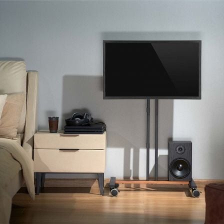 Soporte de Suelo Inclinable con Ruedas Aisens FT55TE-213 para TV de 32-55'/ hasta 35kg Soporte de Suelo Inclinable con Ruedas Aisens FT55TE-213 para TV de 32-55'/ hasta 35kg