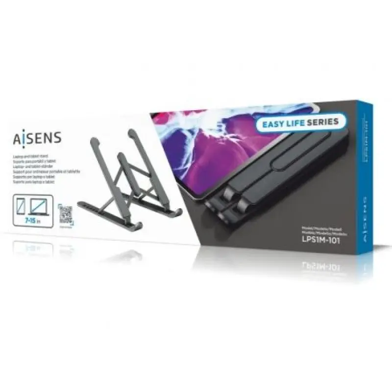 Soporte Aisens LPS1M-101 para Portátil/ Tablet hasta 15'/ Gris Oscuro Soporte Aisens LPS1M-101 para Portátil/ Tablet hasta 15'/ Gris Oscuro