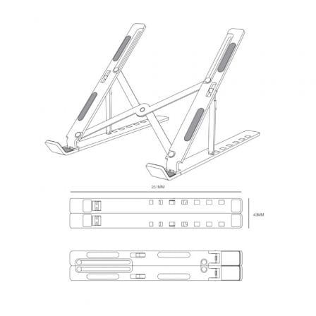 Soporte para Portátil/Tablet Aisens LPS2M-173 hasta 15' Soporte para Portátil/Tablet Aisens LPS2M-173 hasta 15'