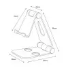Soporte para Smartphone/Tablet Aisens MS2PM-088/ Gris Soporte para Smartphone/Tablet Aisens MS2PM-088/ Gris