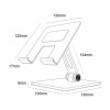 Soporte para Smartphone/Tablet Aisens MS2PXXL-183/ Gris Soporte para Smartphone/Tablet Aisens MS2PXXL-183/ Gris