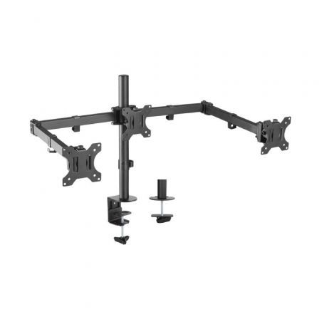 Soporte para 3 Monitores Aisens DT27TSR-061/ hasta 7kg Soporte para 3 Monitores Aisens DT27TSR-061/ hasta 7kg