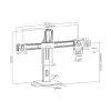 Soporte para 2 Monitores Aisens DT27TSR-065/ hasta 6kg Soporte para 2 Monitores Aisens DT27TSR-065/ hasta 6kg