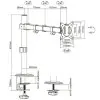 Soporte para Monitor y TV Aisens DT32TSR-147/ hasta 9kg Soporte para Monitor y TV Aisens DT32TSR-147/ hasta 9kg