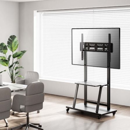 Soporte de Suelo con Ruedas Aisens FT100E-231 para TV de 37-100'/ hasta 150kg Soporte de Suelo con Ruedas Aisens FT100E-231 para TV de 37-100'/ hasta 150kg