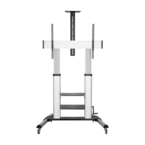 Soporte de Suelo Inclinable con Ruedas y Manivela Aisens FT100TE-125 para TV 60-100'/ hasta 100kg