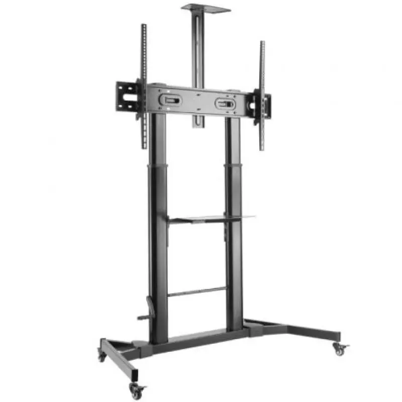 Soporte de Suelo Inclinable con Ruedas y Manivela Aisens FT100TE-171 para TV 60-100'/ hasta 100kg Soporte de Suelo Inclinable con Ruedas y Manivela Aisens FT100TE-171 para TV 60-100'/ hasta 100kg