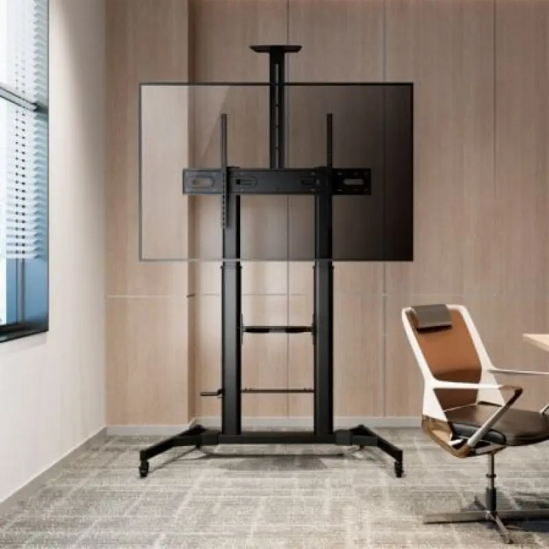 Soporte de Suelo Inclinable con Ruedas y Manivela Aisens FT100TE-171 para TV 60-100'/ hasta 100kg Soporte de Suelo Inclinable con Ruedas y Manivela Aisens FT100TE-171 para TV 60-100'/ hasta 100kg