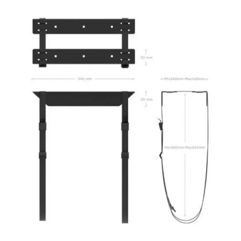 Soporte Bajo Mesa Aisens MPC07-209 para PC/ hasta 10kg Soporte Bajo Mesa Aisens MPC07-209 para PC/ hasta 10kg